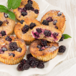 Moist Blackberry Muffins Keto Friendly