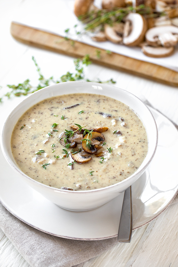 Rich and Creamy Keto Mushroom Soup