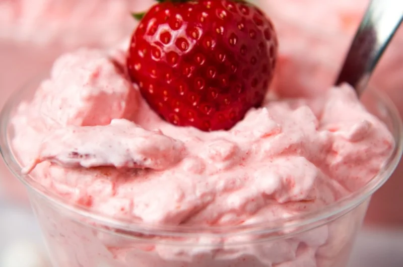 Keto 3 Ingredient Strawberry Fluff