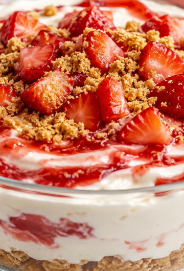 No-Bake Strawberry Cheesecake Box