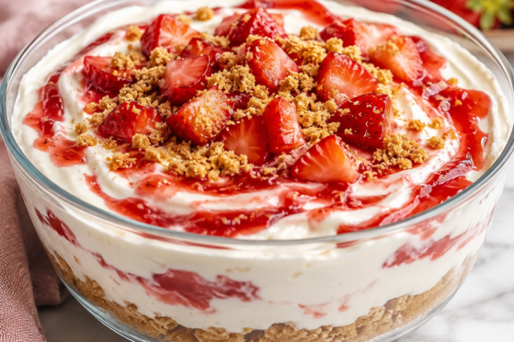 No-Bake Strawberry Cheesecake Box