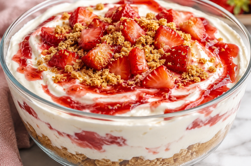 No-Bake Strawberry Cheesecake Box